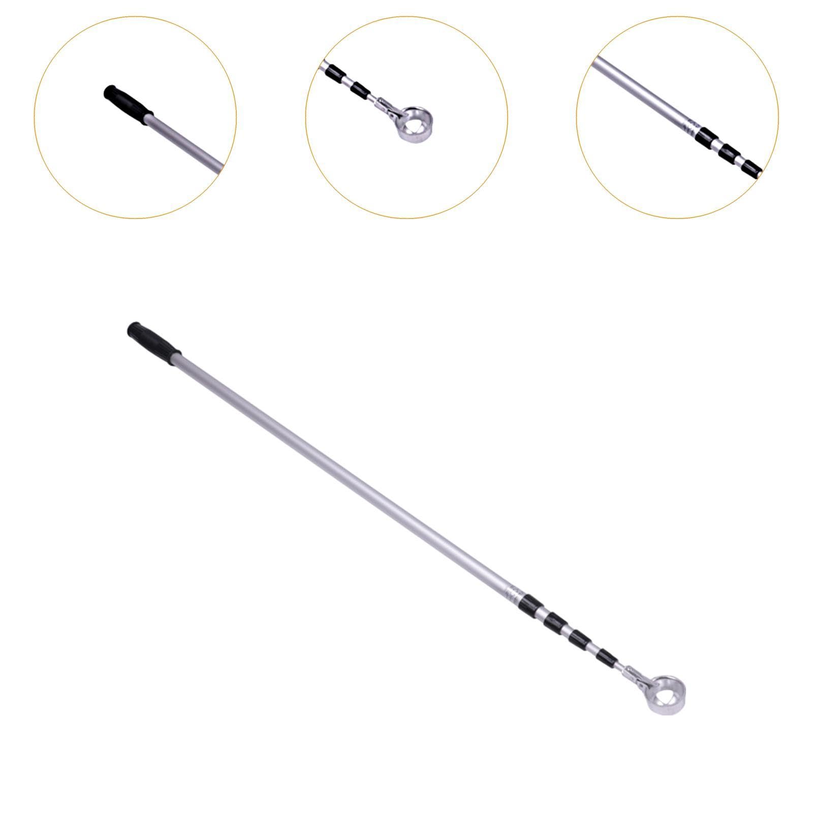 Milageto Golf Ball Retriever Telescópico Palo Recogedor de Pelotas Mecanismo de Bloqueo Automático Eje de Aluminio Apto para Jugadores de Golf Campo de