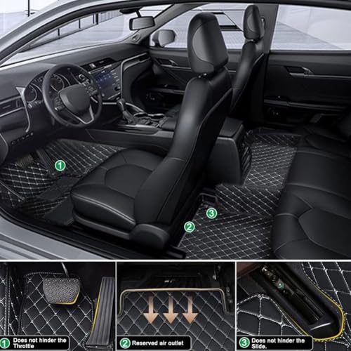 Tapis de sol auto cuir couverture complète VW Tiguan Allspace 2017-2024