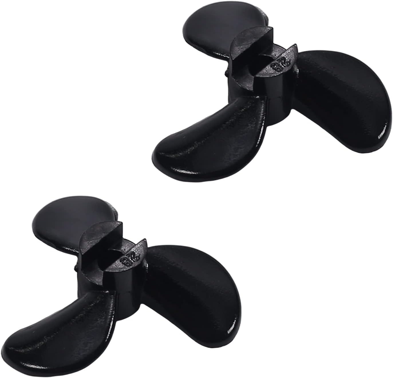 Heyiarbeit RC Boat Propeller 3 Blades Propeller Hole 4mm Diameter 32mm Plastic CCW for RC Boat Model Boat Black