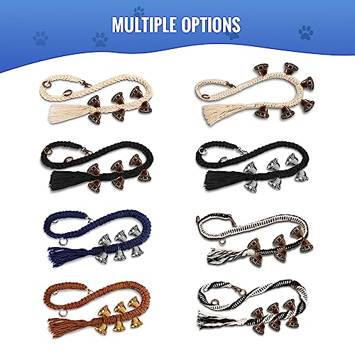 Maume Dog Bell For Door Potty Training, Adjustable Hanging Door Bell Length For Small, Medium And Large Dogs To Go Outside 2 Packs (Rustic Gold) #TOP6