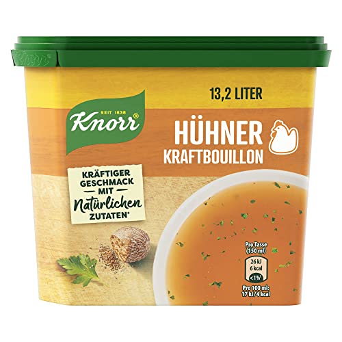 Knorr Hühner Kraftbouillon, Bouillon mit natürlichen Zutaten und kräftigem Geschmack 264 g