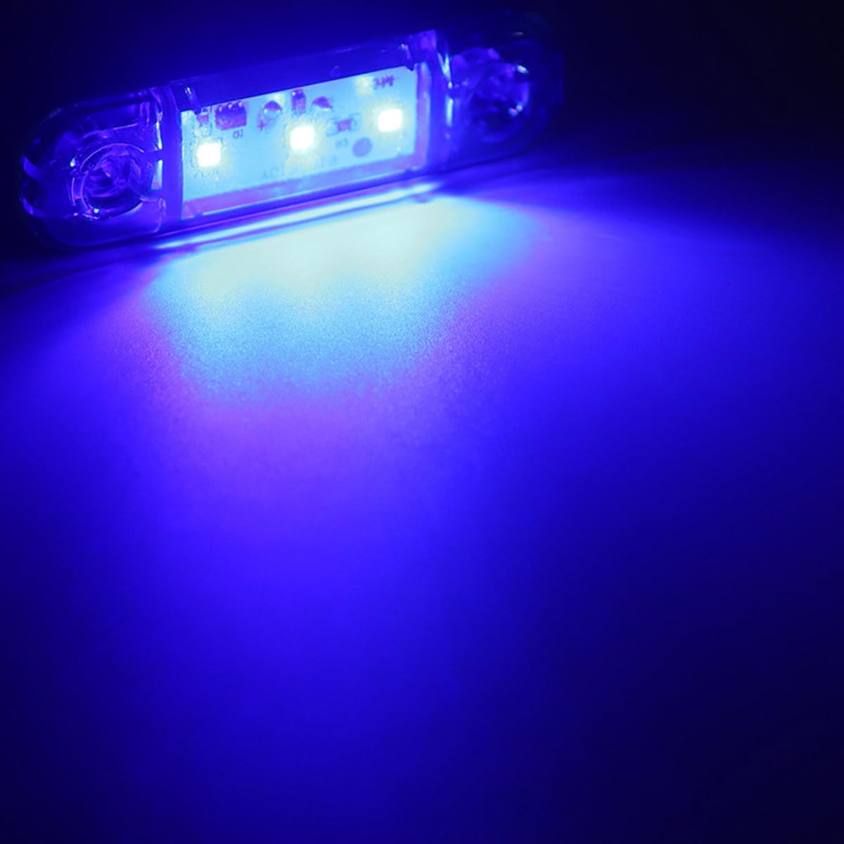Luci di posizione laterali per auto 10pcs, 3 LED 12V-24V indicatori di direzione per auto, IP65, impermeabili, luci di posizione per camion, camper, roulotte, bianco + rosso + giallo + verde + blu