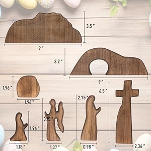 Nerosunemptytombeastersceneandcrossdecorationwoodeneasterresurrectionscenecrossjesustombtraysetjesusnativityscenedecorforreligioushomeofficetabletop Urban Country Home Decor Nerosun empty tomb easter scene and cross decoration wooden easter resurrection scene cross jesus tomb tray set jesus nativity scene decor for religious home office tabletop urban country home decor