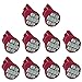 Jtech 10x T10 8-SMD Red LED Car Lights Bulb Interior, Instrument Cluster, License Light W5W, 147, 152, 158, 159, 161, 168, 184, 192, 193, 194 2825