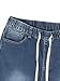 VICTORIOUS Men's Fashion Slim Fit Biker Denim Joggers Jeans JG873 - Indigo - Small - BB8H