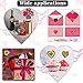 800 Pieces Valentines Heart Roll Stickers for Kids, Colorful Heart Shaped Sticker Love Decorative Labels for Valentines Decoration Wedding Party Accessories