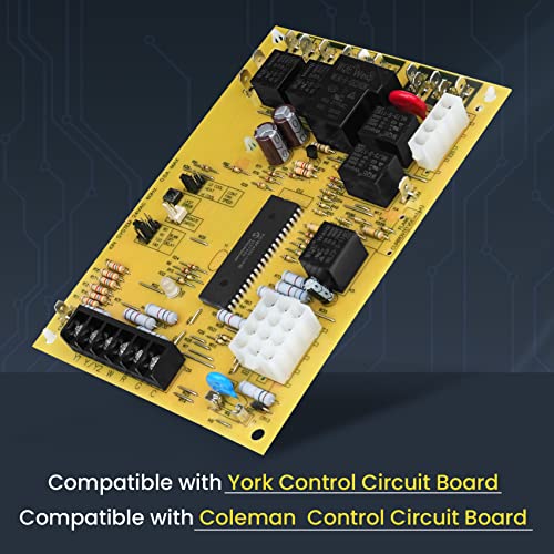 031-01267-001A Upgraded Furnace Control Circuit Board Fits York, Luxaire, Coleman, Integrated Furnace Control Board Compatible With White-Rodgers 50A56-242 50A56-243 50A56-956, With 120V Ignitors #TOP2