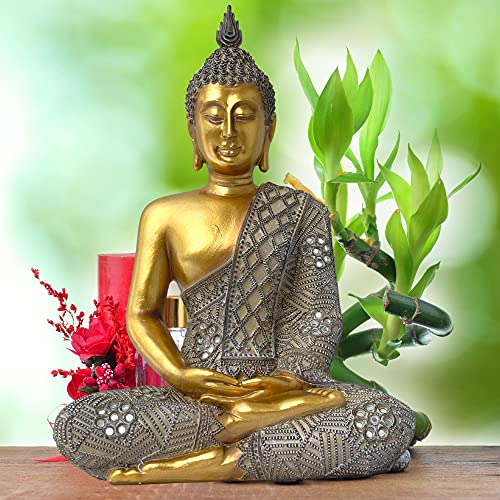 Zensational Buddha Statue For Zen Decor – Meditation Accessories - Buddha Statues For Home Décor – Gold Buddah Large – Buddha Decor For Altar Table - Feng Shui Statue – Buda – Budda #TOP3