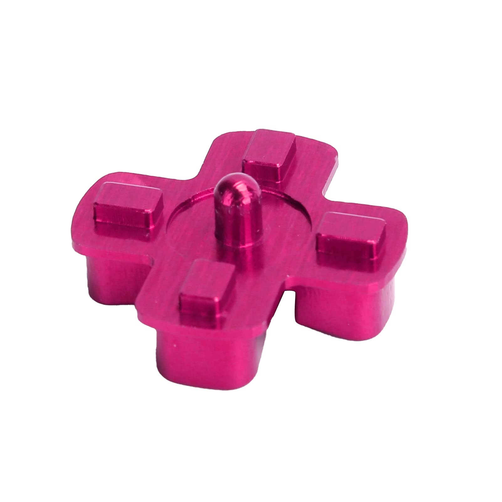 Zestaw Metalowych Przycisków ze Stopu Aluminium do Kontrolera do PS4, Przyciski ABXY Bullet + Kciuki Analogowy Uchwyt na Kciuk + Chromowany D-pad do PS4, Zamiennik Joysticka do PS4(Czerwona róża)