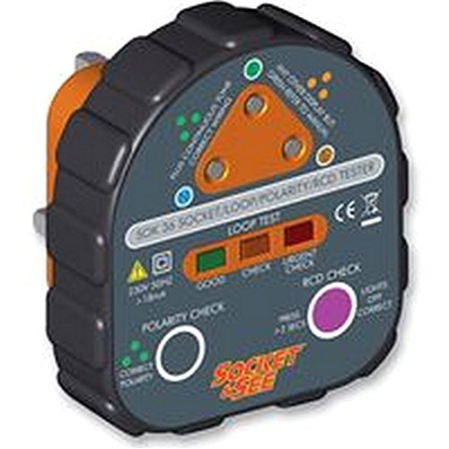 SOCKET TESTER +EARTH LOOP/RCD Test Mains Socket, SOCKET TESTER +EARTH LOOP/RCD, Socket Tester