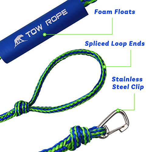 image for AGOOL PWC Dock Lines Mooring Rope Dock Lines with Foam Float for Jet S