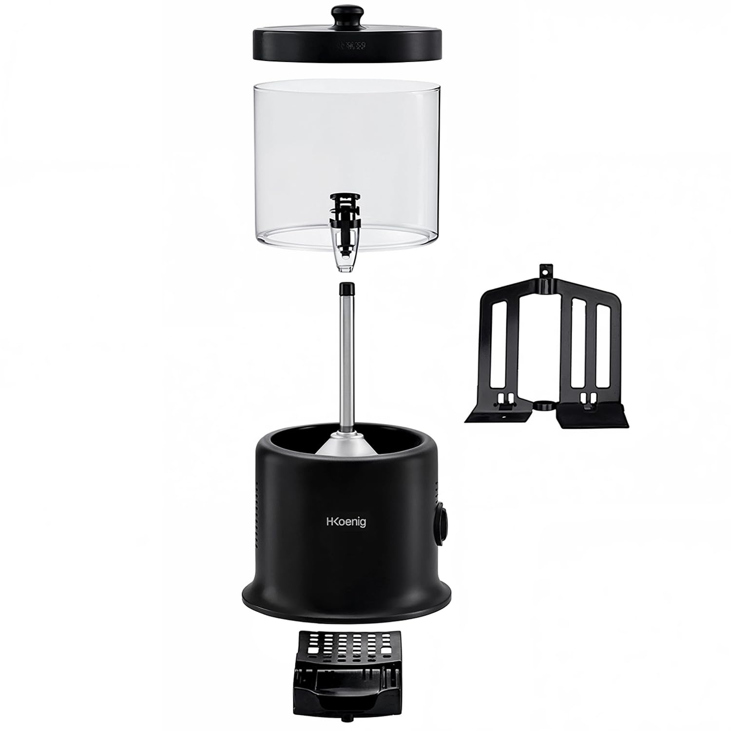 H.Koenig SHK900 Dispenser di cioccolata calda, 1200W, acciaio inox, recipiente rimovibile da 6 L, termostato regolabile, funzione mantenimento in caldo, sistema salvagoccia, parti adatte lavastoviglie