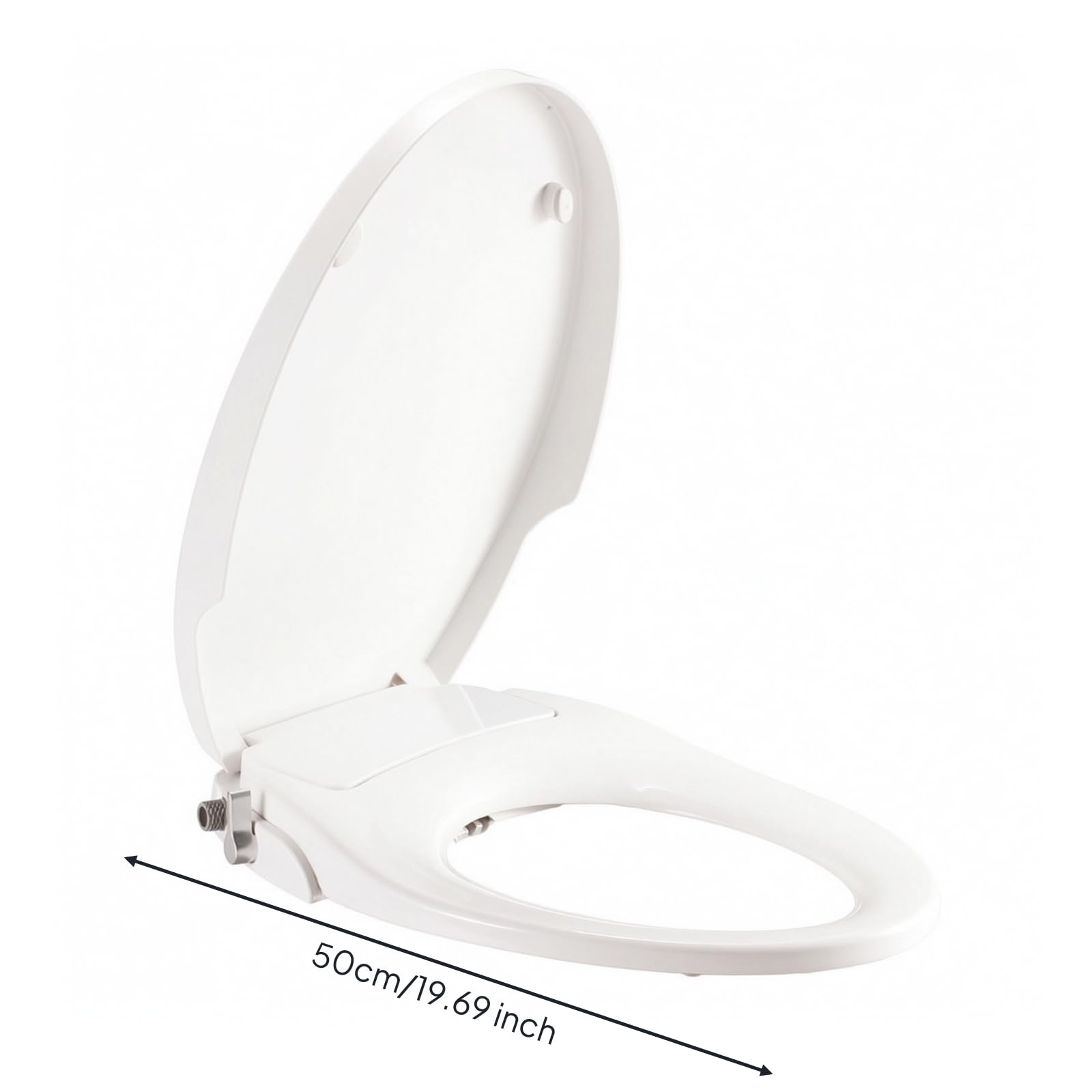 Asiento para Inodoro en Forma V | Diseño No Eléctrico, Asiento Inodoro con Bidé, Tapa Váter con chorro, para Baño, Hogares