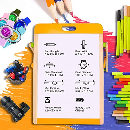 cofuo kids digital sport waterproof watch for girls boys kid sports outdoor led electrical watches with luminous alarm stopwatch child wristwatch