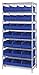 Quantum Storage Systems - WR8-483485BL - 36 x 21 x 74 Bin Shelving with 6400 lb. Load Capacity, Blue