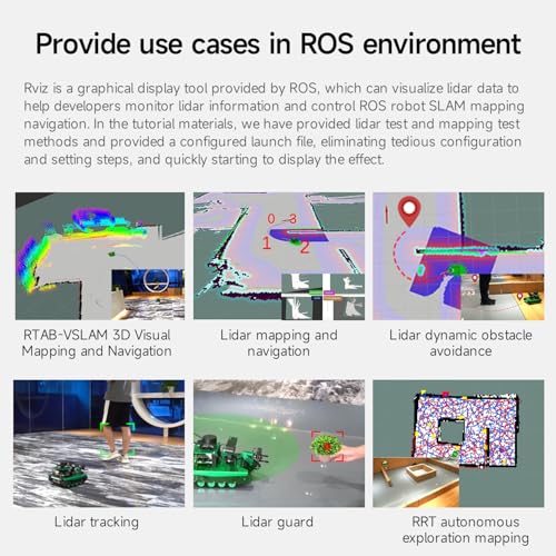 Image of Yahboom Silan Lidar Sensor ROS Robot TOF Range Navigation 3D Scanner Laser Measurement Tool RPLIDAR A1 C1 (A1 UP VER)