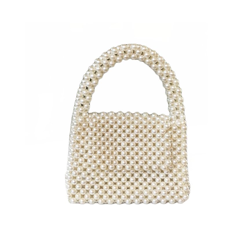 PR HAND WORKS Women Pearl Beaded Top Handle Bags For Ladies Clutch Handle Bag For Formal Meetings, Parties (B0C7L88RTM) Amazon Price History, Amazon Price Tracker