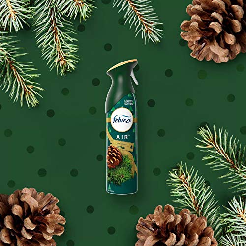 Image of Febreze Air - Air Freshener Spray - Fresh-Cut Pine - Limited Edition Holiday Collection 2020 - Net Wt. 8.8 OZ (250 g) Per Bottle - Pack of 3 Bottles