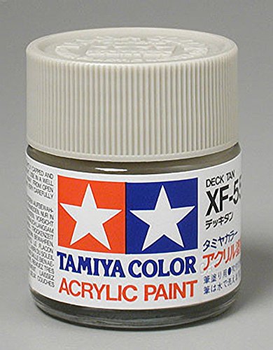 TAMIYA Acrylic XF55 Flat Deck Tan TAM81355 Plastics Paint Acrylic
