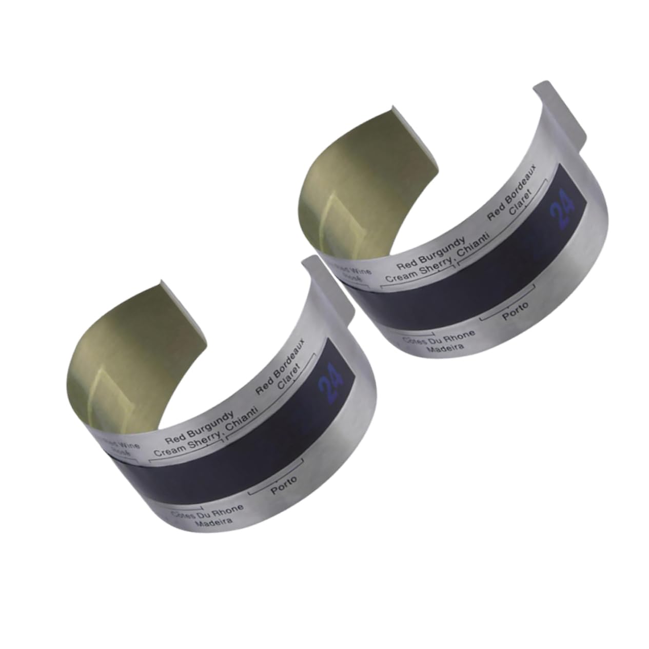 OUNONA 6 Piezas vino digital brazalete de vino comida profesional termómetro digital termómetro liquido termómetro de botella de vino Acero inoxidable juego de vino