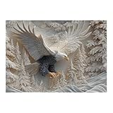 Large gamme d'applications : doté de nombreuses applications, le puzzle Carved Eagle, une fois terminé, est idéal pour décorer les de votre salon, chambre ou studio, tandis que son design compact lui permet de reposer magnifiquement sur une étagère d'affichage, se fondant parfaitement dans divers environnements pour une expérience esthétique élevée.