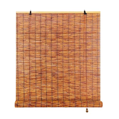 Store Enrouleur Bambou 50x230 100x200 120x220 150x200 180x200cm Store Bambou Extérieur Interieur Naturel Rideau De Roseau Anti-UV Store Venitien Bois Stores...