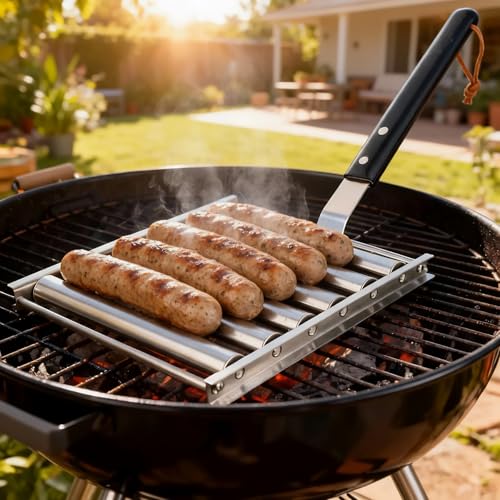 Rodillo para Hot Dog de Acero con Mango de Madera miniatura 3