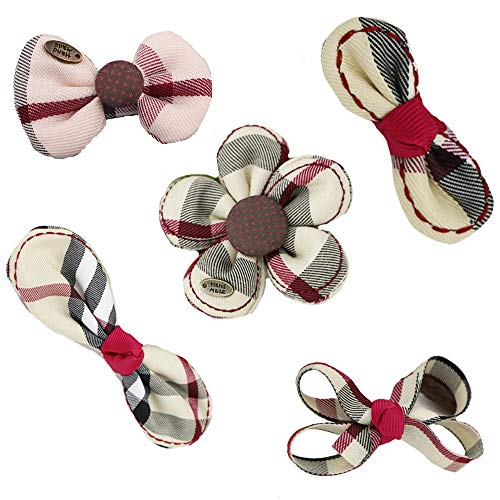 British style sub-series Large Hair Bow Clips Barrettes Princess's DIY Hair Accessories for Baby Girls Toddlers Kids (Color mixing)