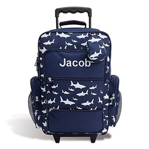 How to customise your luggage Kids Personalized Shark Rolling Luggage