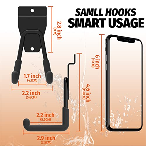 HUHOLE 4 Pack Slatwall Hooks Utility Garage Storage Hangers by HUHOLE - Image 2