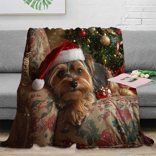 Jeté de canapé microfibre chaud Noël couverture plaid animal lit 150x200cm - 2