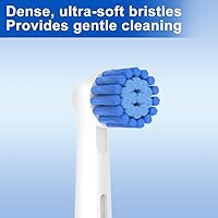 Vista 2 de Sensitive Gum Care Brush Heads Compatible with Oral B Electric Toothbrushes, 8 Pack Professional Toothbrush Heads for Oral B Replacement Head