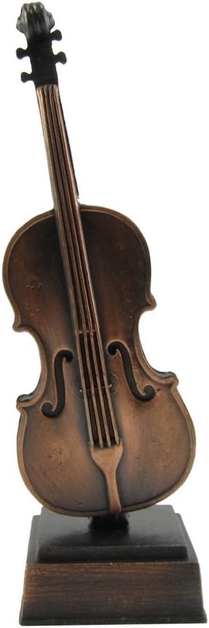 Treasure Gurus – Instrumento de violín en miniatura, sacapuntas de metal, accesorio de escritorio, regalo de músico