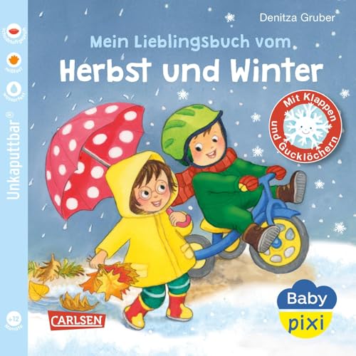 Baby Pixi (unkaputtbar) 152: Mein Lieblingsbuch vom Herbst und Winter: Unzerstörbares Babybuch ab 1 Jahr mit Klappen und Gucklöchern (152)