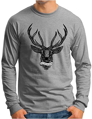 T-shirt manches longues homme OM3 ample et confortable fini les vêtements trop serrés