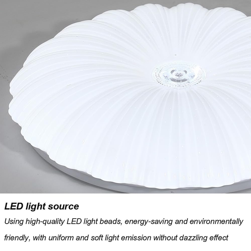 Luminosità Regolabile Plafoniera a LED Plafoniera a LED dimmerabile a Forma di Fiore Lampada da soffitto Moderna a Petalo con Montaggio a Incasso con Telecomando Lampadario a soffitto in
