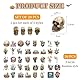 20 Stück Totenköpfe, 50 Totenkopf-Aufkleber, Totenkopf-Set-Dekorationen, Totenkopf-Modelle, Mikro-Landschaftsdekoration, Geeignet Für Halloween Und Horrorpartys