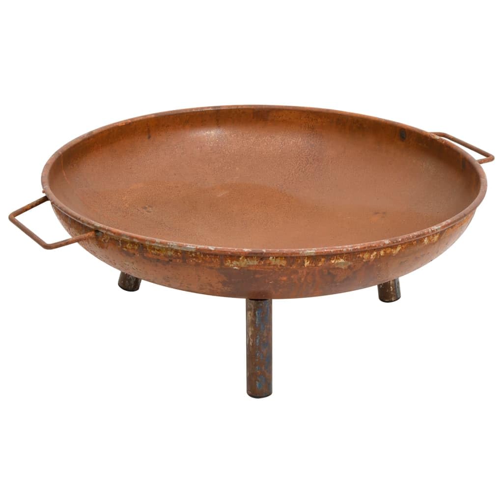 vidaXL Braciere 70x59x28 cm in Acciaio