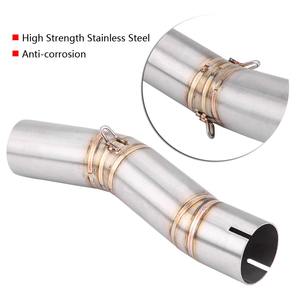 Tubo medio de escape de 51 mm Sistema de escape completo de la motocicleta Conexión de tubo medio de ventilación Conectar para GSX- R600/GSX-R750(K7)