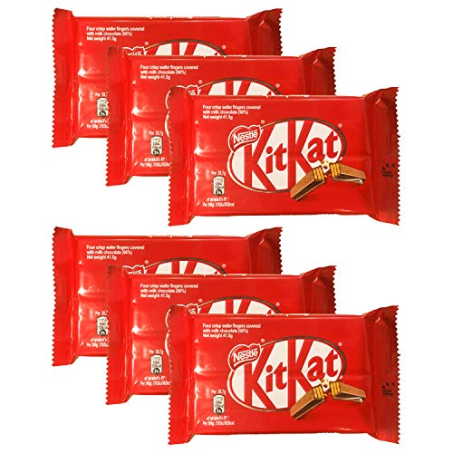 Image of KIT KAT Crisp Wafer Covered with Milk Chocolate, 6 X 41.5 g