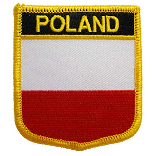 Poland Embroidered Shield Flag Patch
