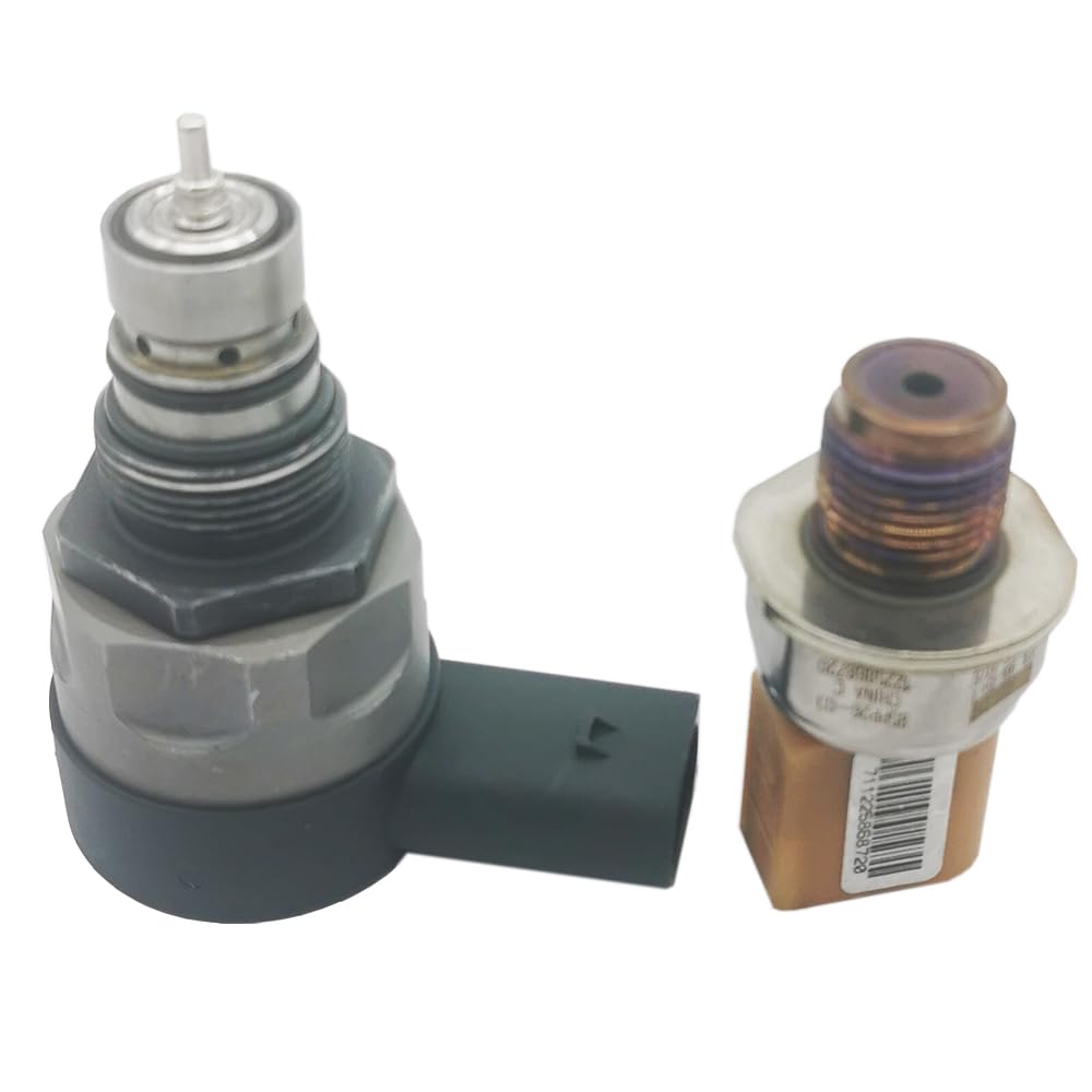 057130764H & 03L906054A Tubo Distribuidor de Combustible Válvula Reguladora de Presión y Sensor Compatible con AU-DI A3 A4 A5 A6 A8 Q3 Q5 Q7 TT Compatible con BEETLE Go-lf Jetta Pas-sat Touran
