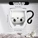 Imagen de Qinhai Gato Tazas de Café Té de Cristal