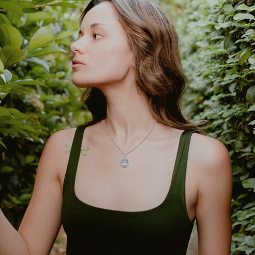 Evil Eye Necklace for Women 925 Sterling Silver All Seeing Eye Necklaces Protection Jewelry Gift for Women Men3