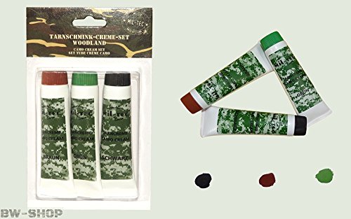  Miltec Crème Camouflage Tube 30g (x3) Adulte U...