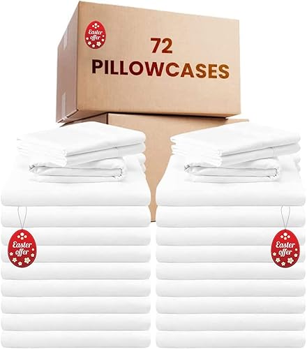Belem Bulk Pillow Cases 72 Pack Queen Zippered Polycotton