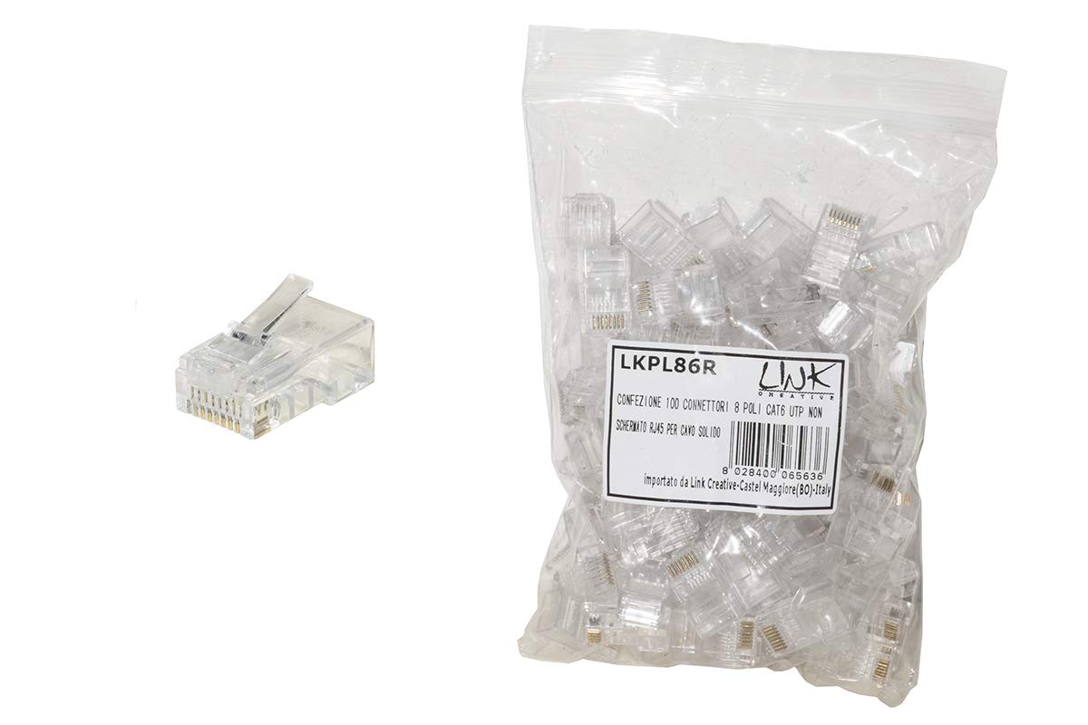 OULLX 20/50/100PCS RJ45 Ethernet Cavi Modulo Spina Connettore Di Rete RJ 45 Teste Di Cristallo - Foto 9