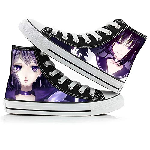 Csqw Sailor Moon High Top Doodle Zapatillas de Lona para Zapatillas de Deporte Unisex para niños y...