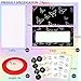 Yazabai 74PCS Press on Nails Packaging Box Set Includes 35PCS Empty Nail Package Box 35PCS White Background Paper 1 Double Sided Tape and 3 Thank You Stickers for Press on Nail Business