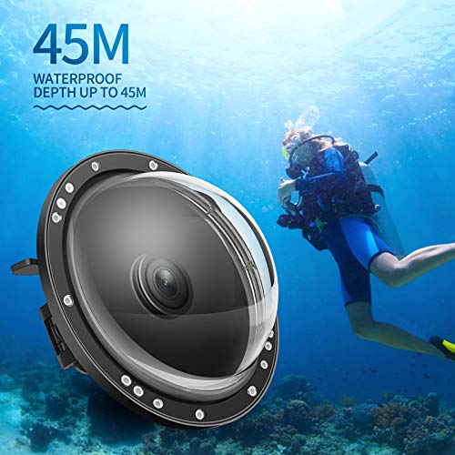 D&F Underwater Dome for DJI OSMO Action Camera, Dual Handheld Tray Dome Port Housing Case Up to 45m/147ft Waterproof Diving Photography Accessories - Thumbnail 5